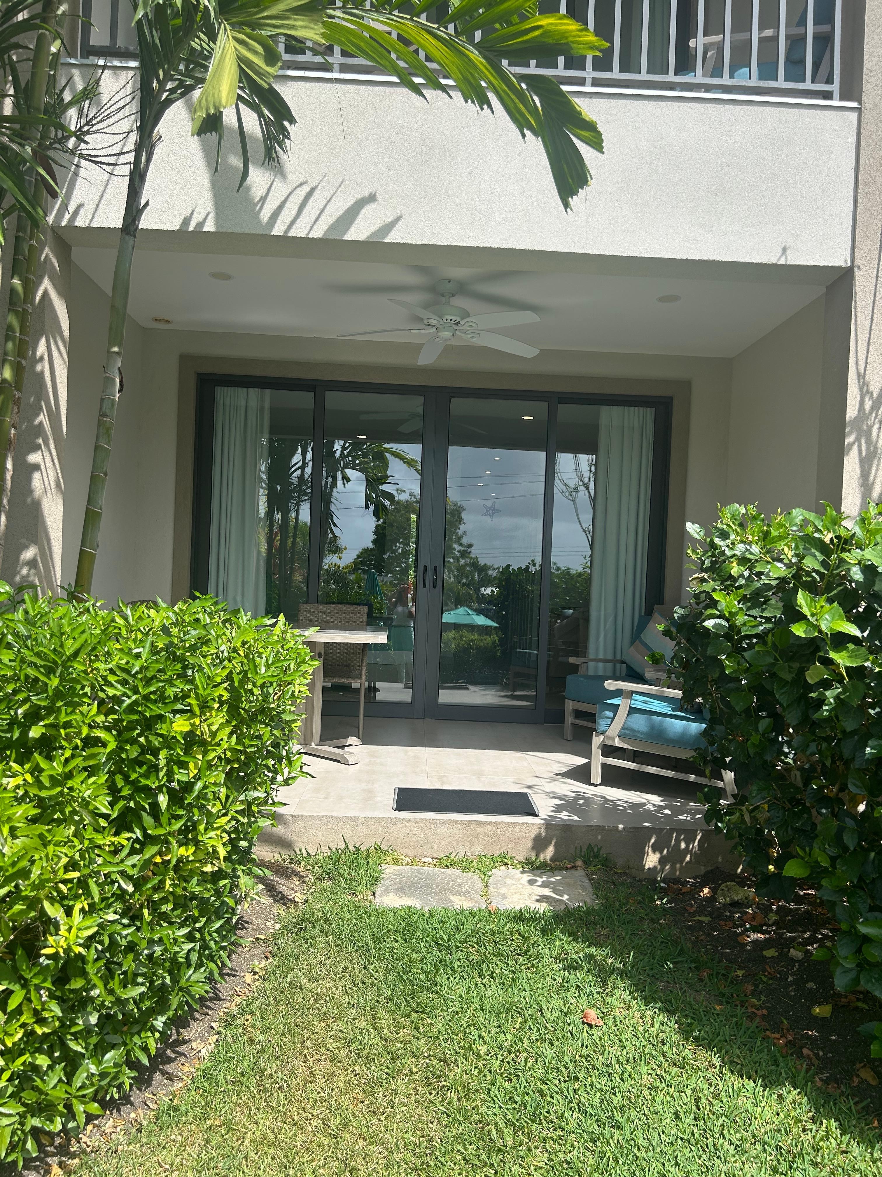 Our patio area near the pool