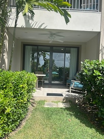 Our patio area near the pool