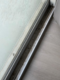 Sliding door to small balcony