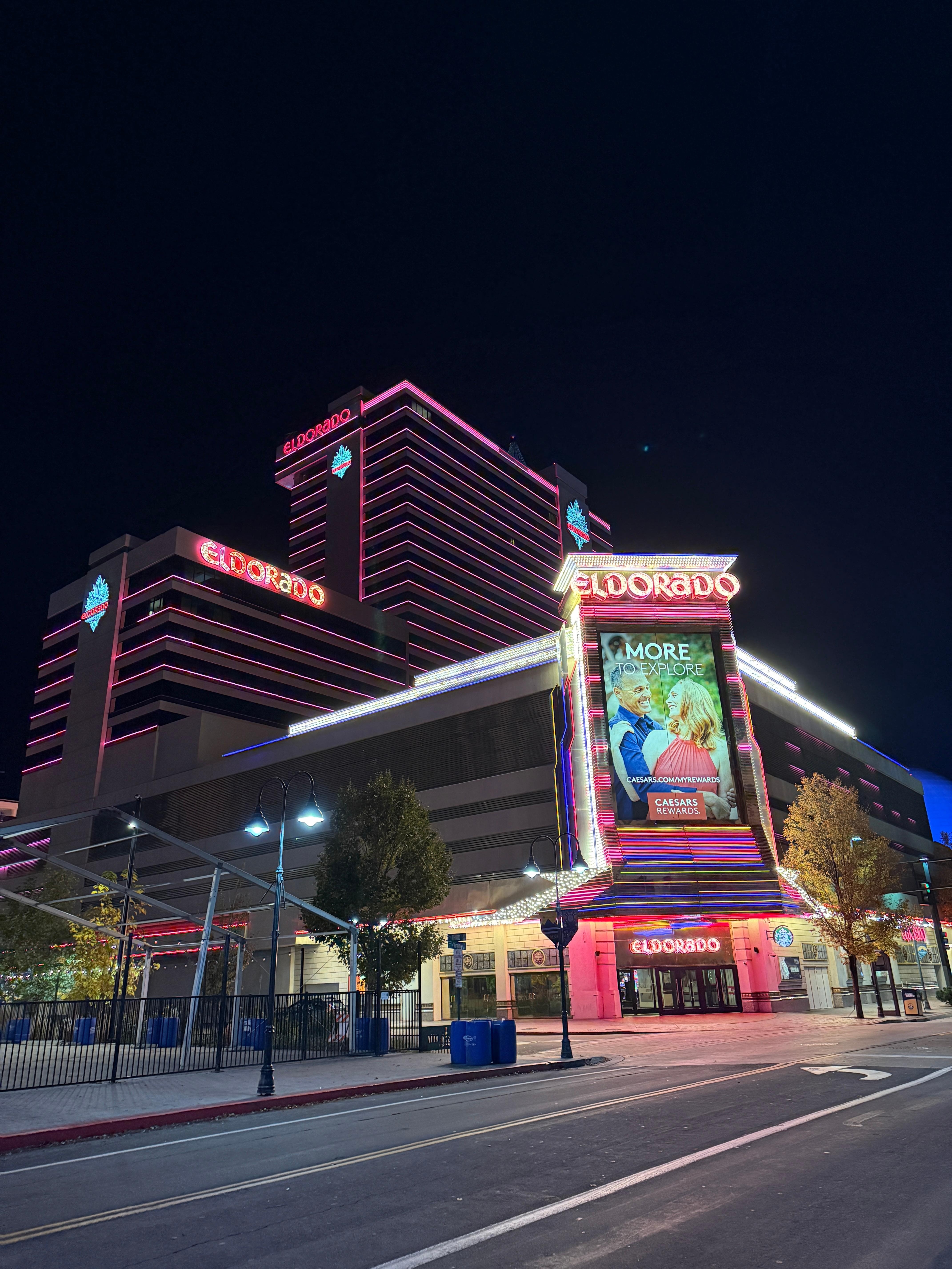 Hotel viewed from the Reno Arch