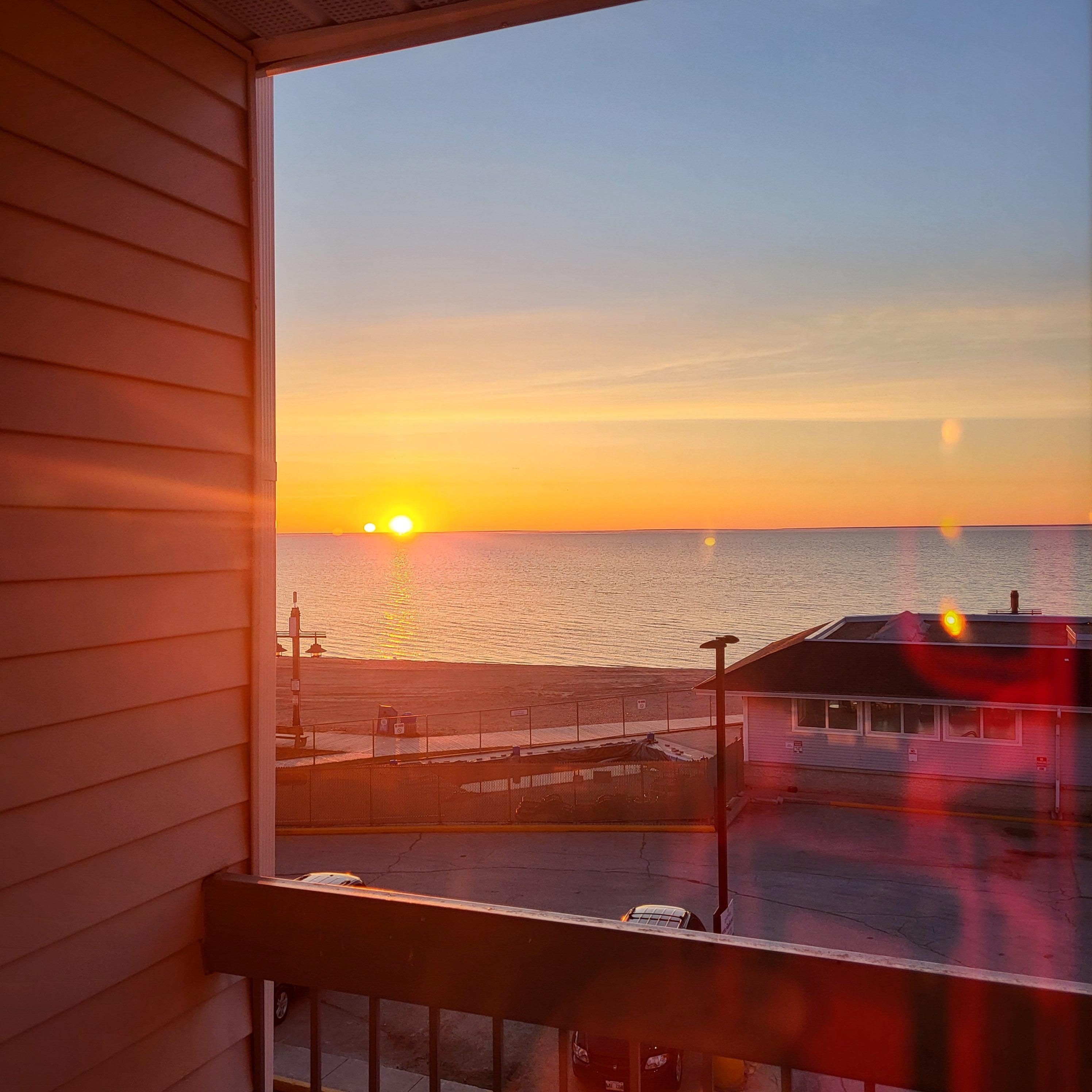 Beautiful sunrise at 5:49 am