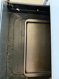 Oven drawer.