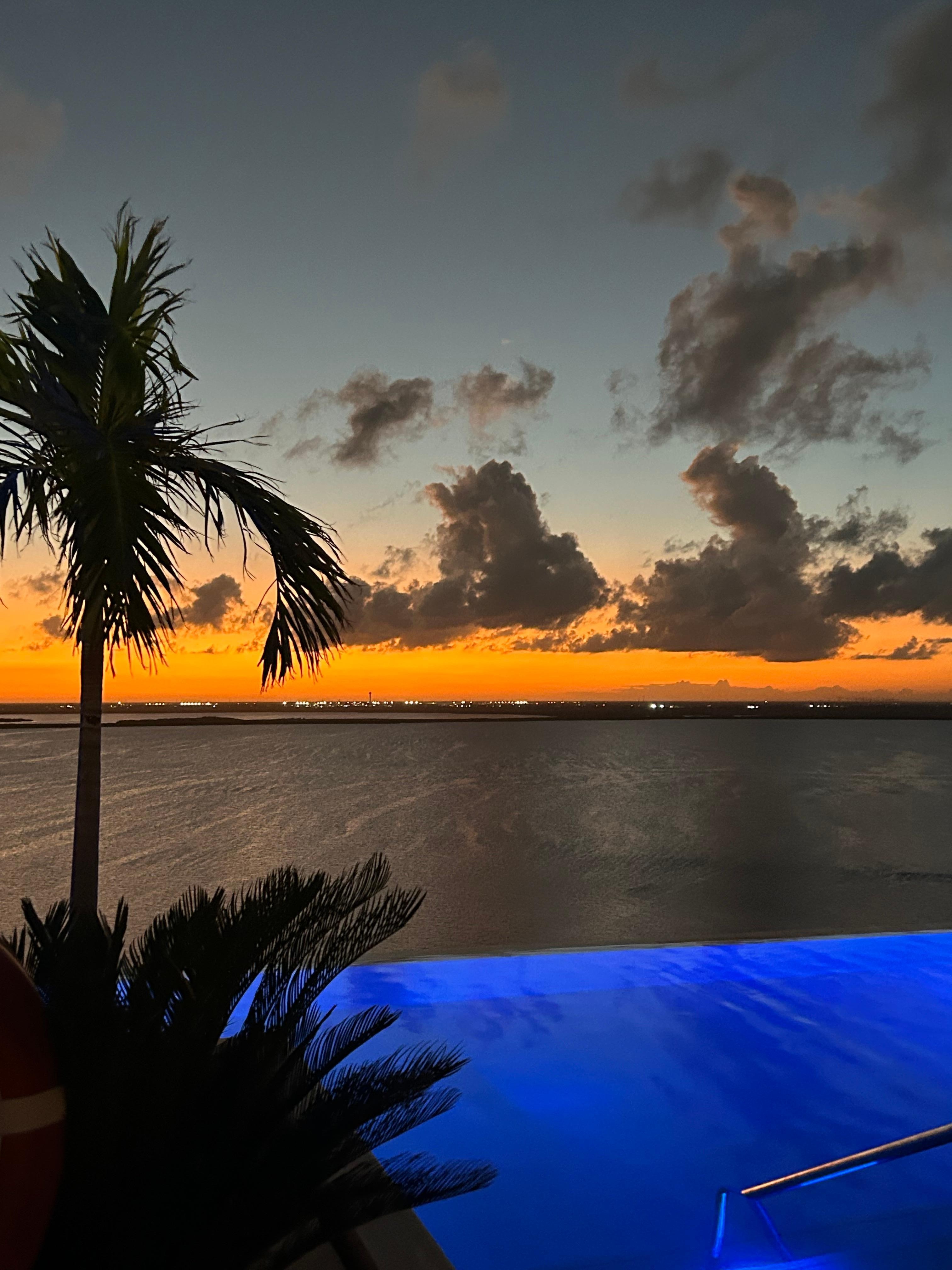 Sunset on the roof top