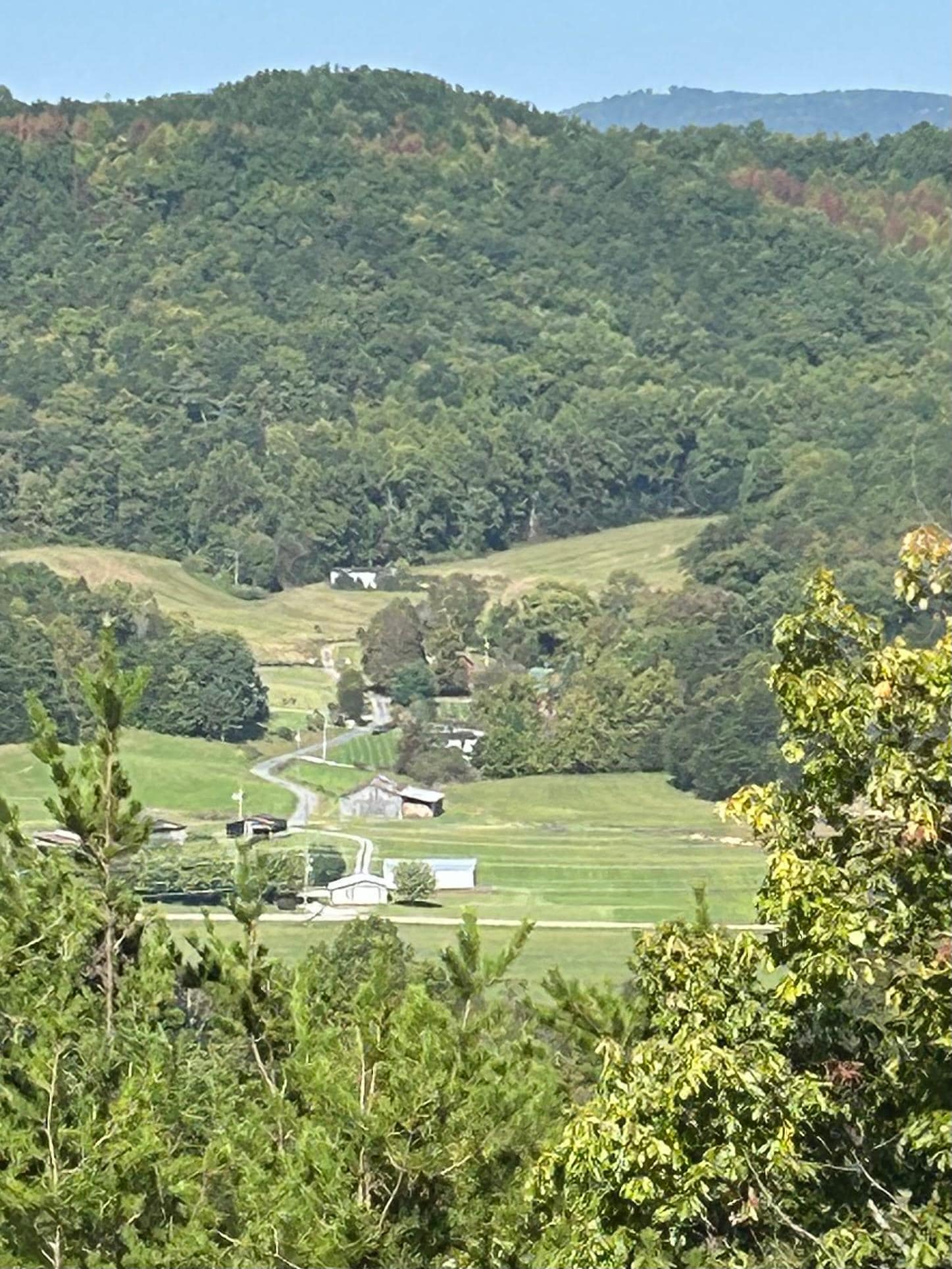 Extensive views of Wears Valley. 