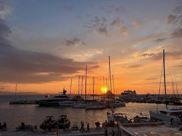 Naxos Town Sunset