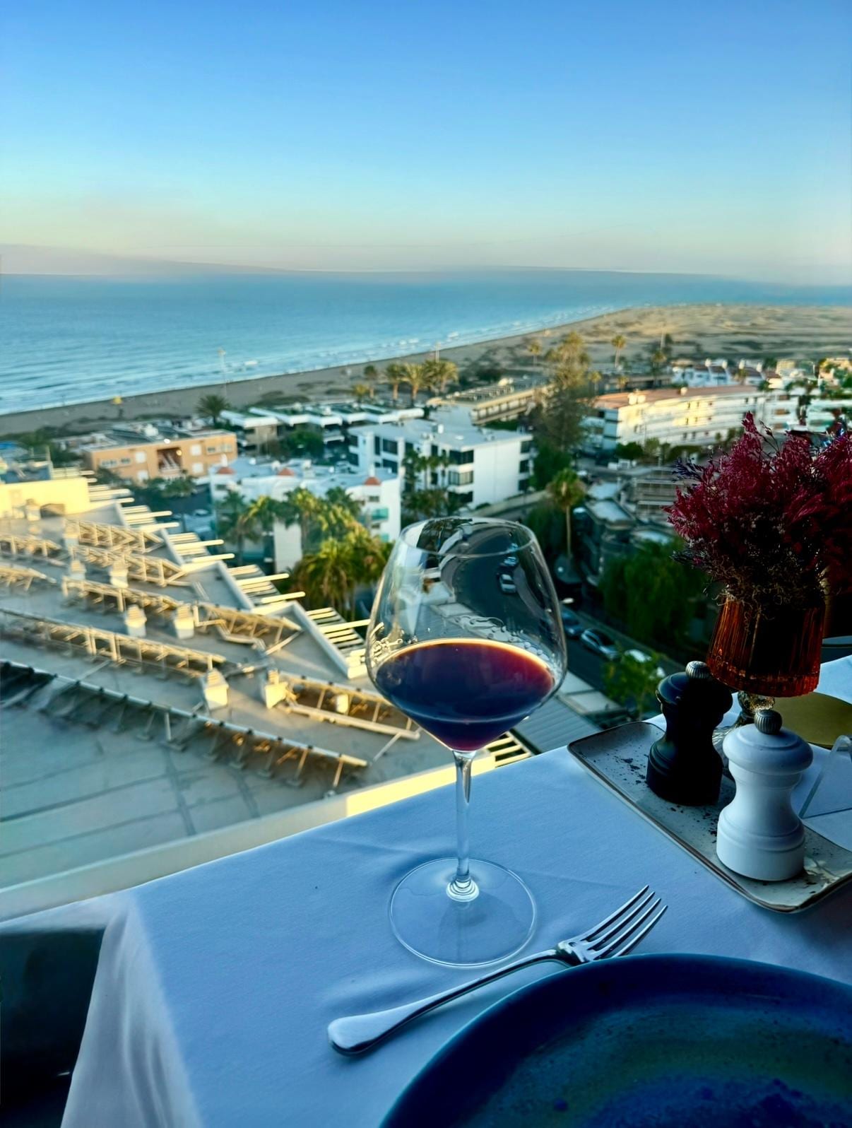 View from the dinner