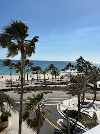 View from the pool area