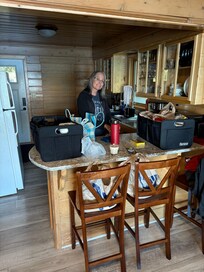 Roomy kitchen for all of our stuff!