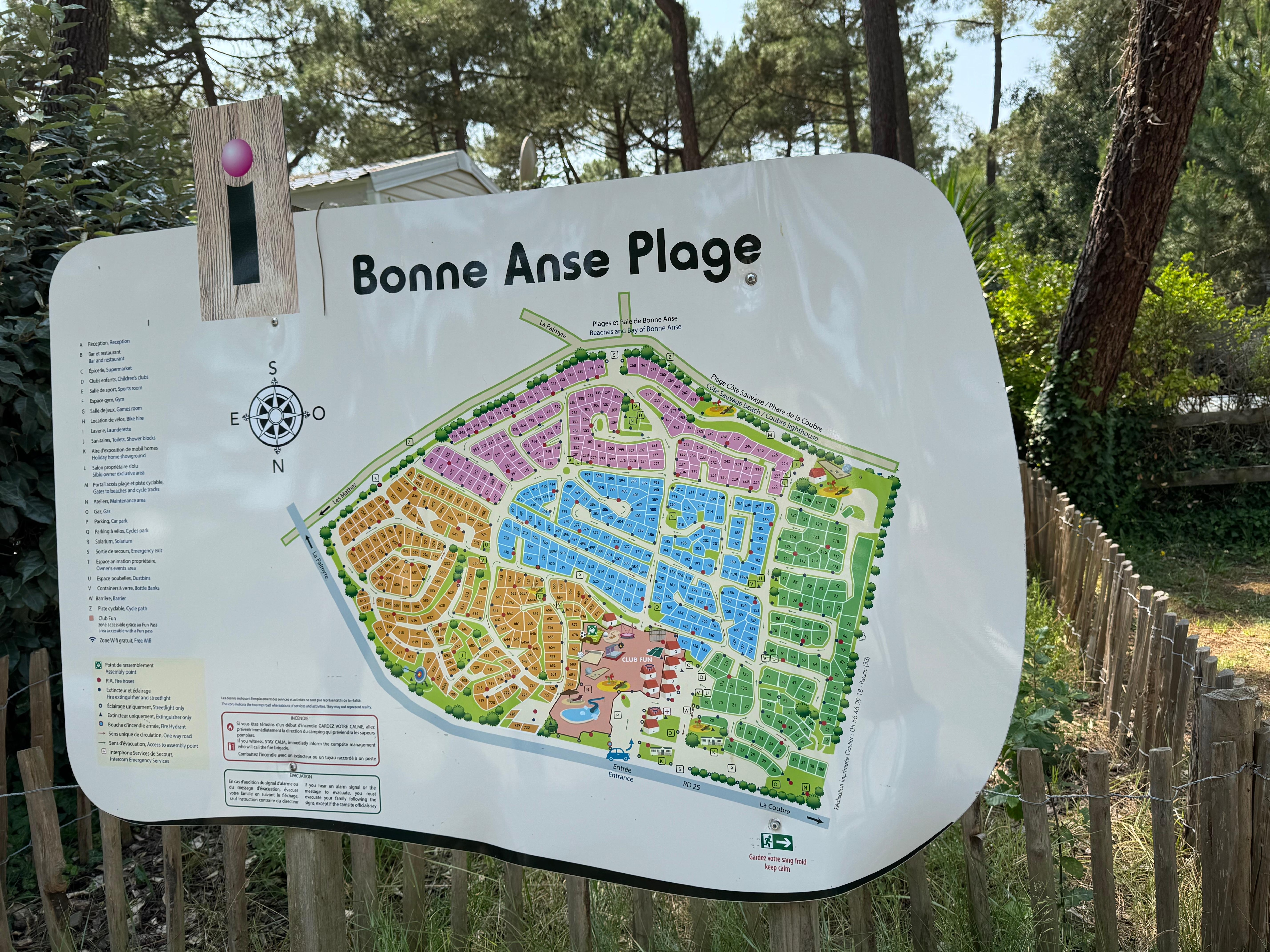 Ein Plan der Anlage. 