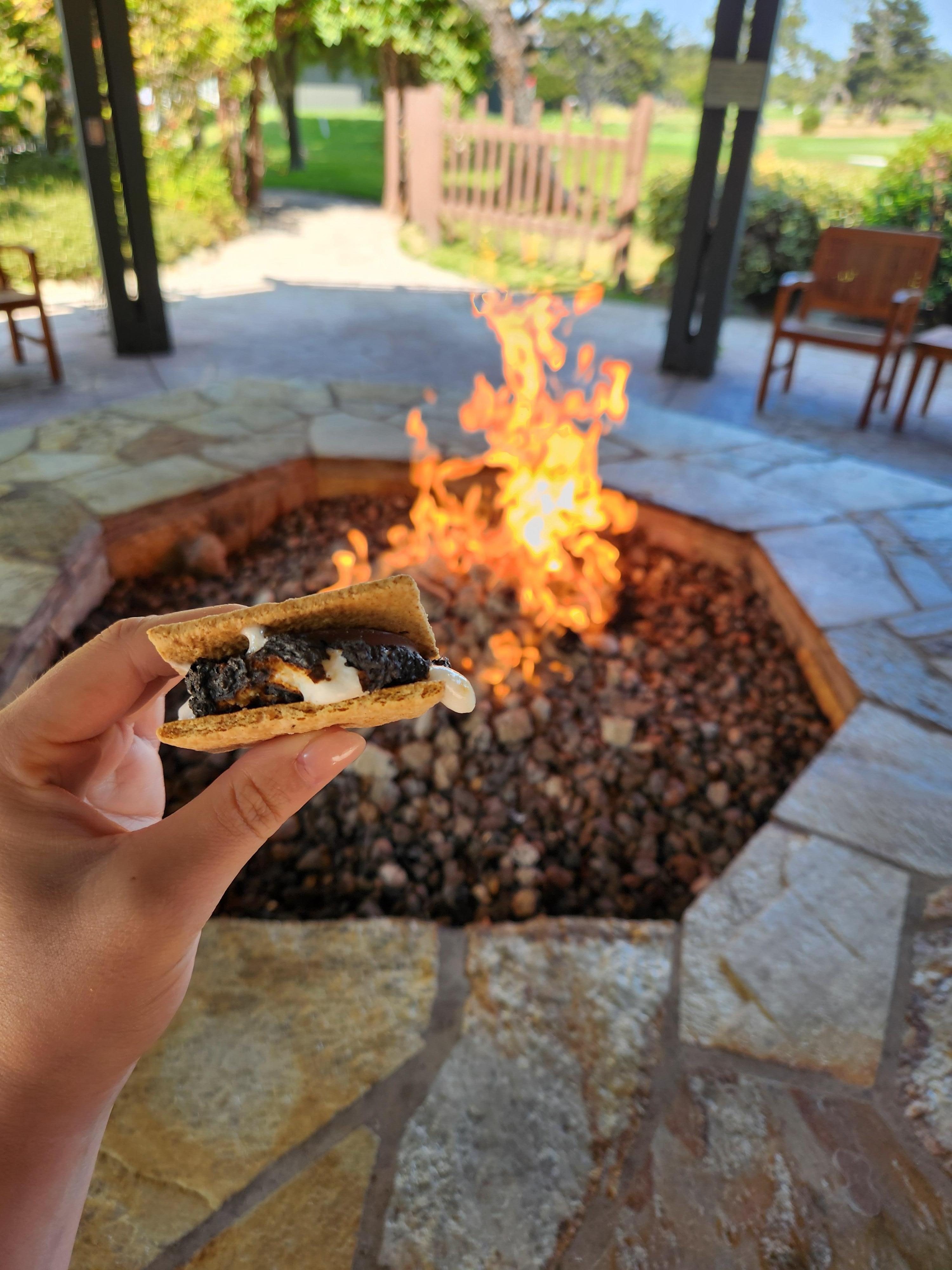 Smores provided by hotel