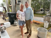 Shrimp boil for a very disappointing lsu/vanderbuilt game