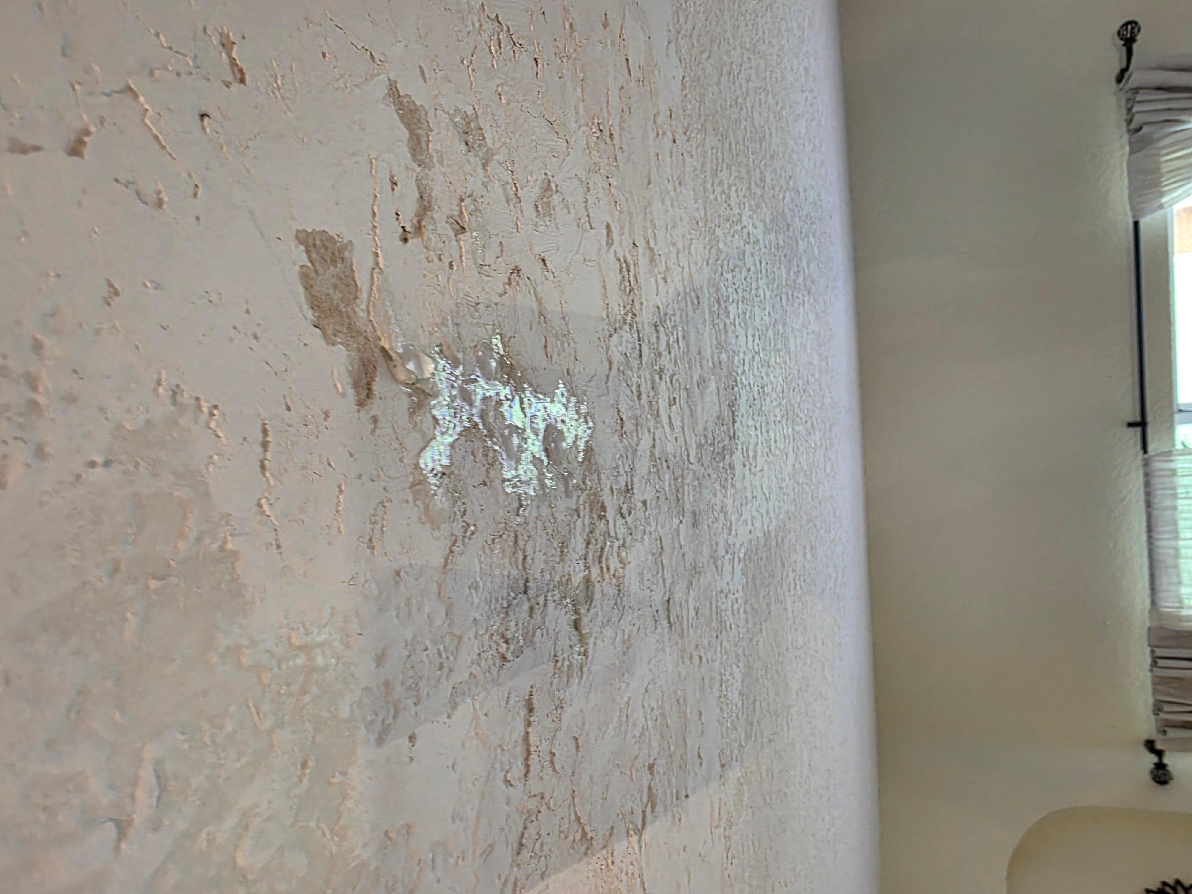 Ceiling leaking water in living room