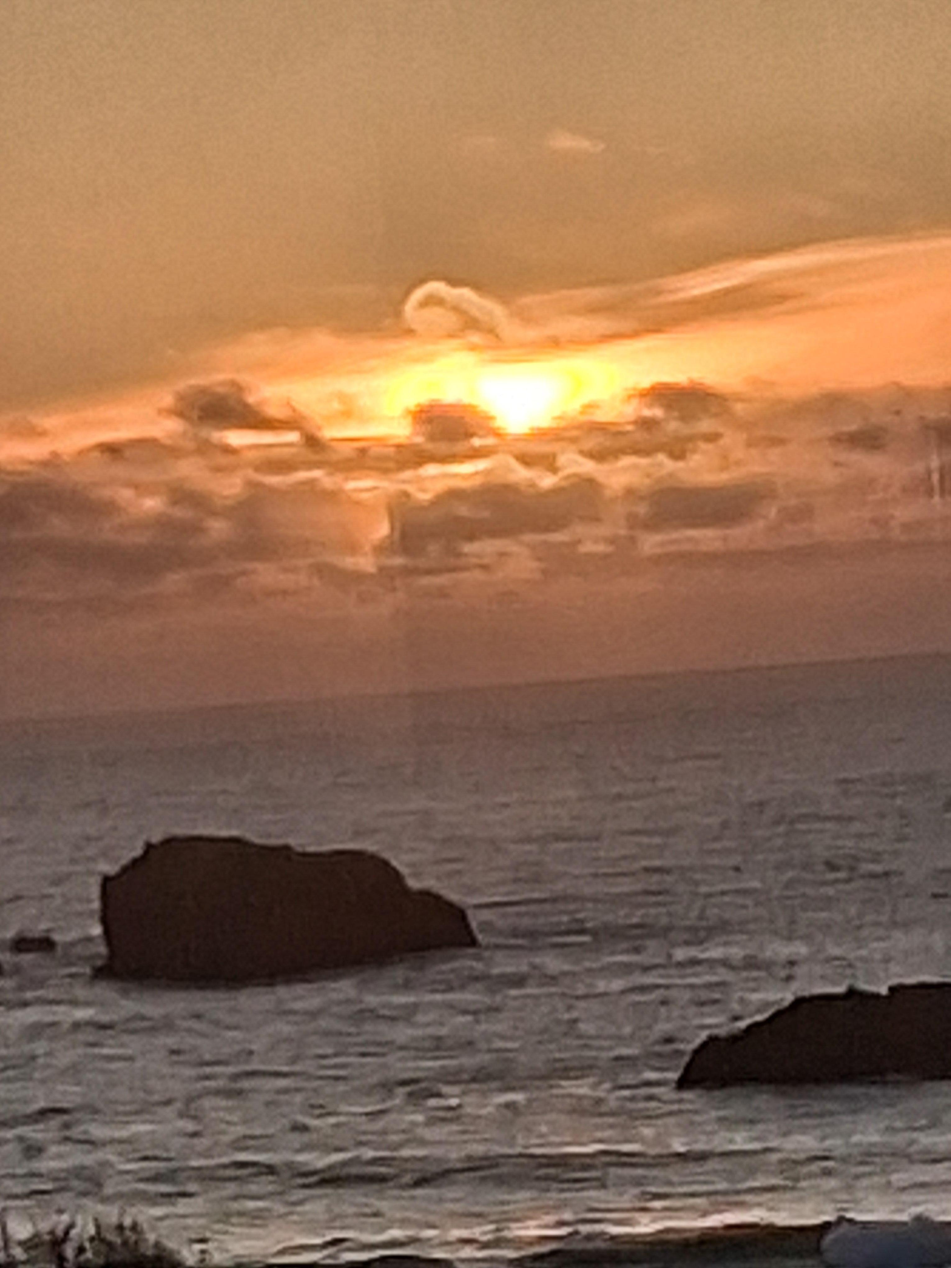 Our view of the sunset