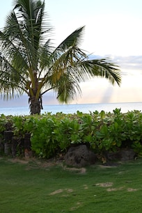The view of the ocean from the Castaway Cafe.