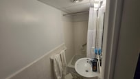 Bathroom view sink and shower