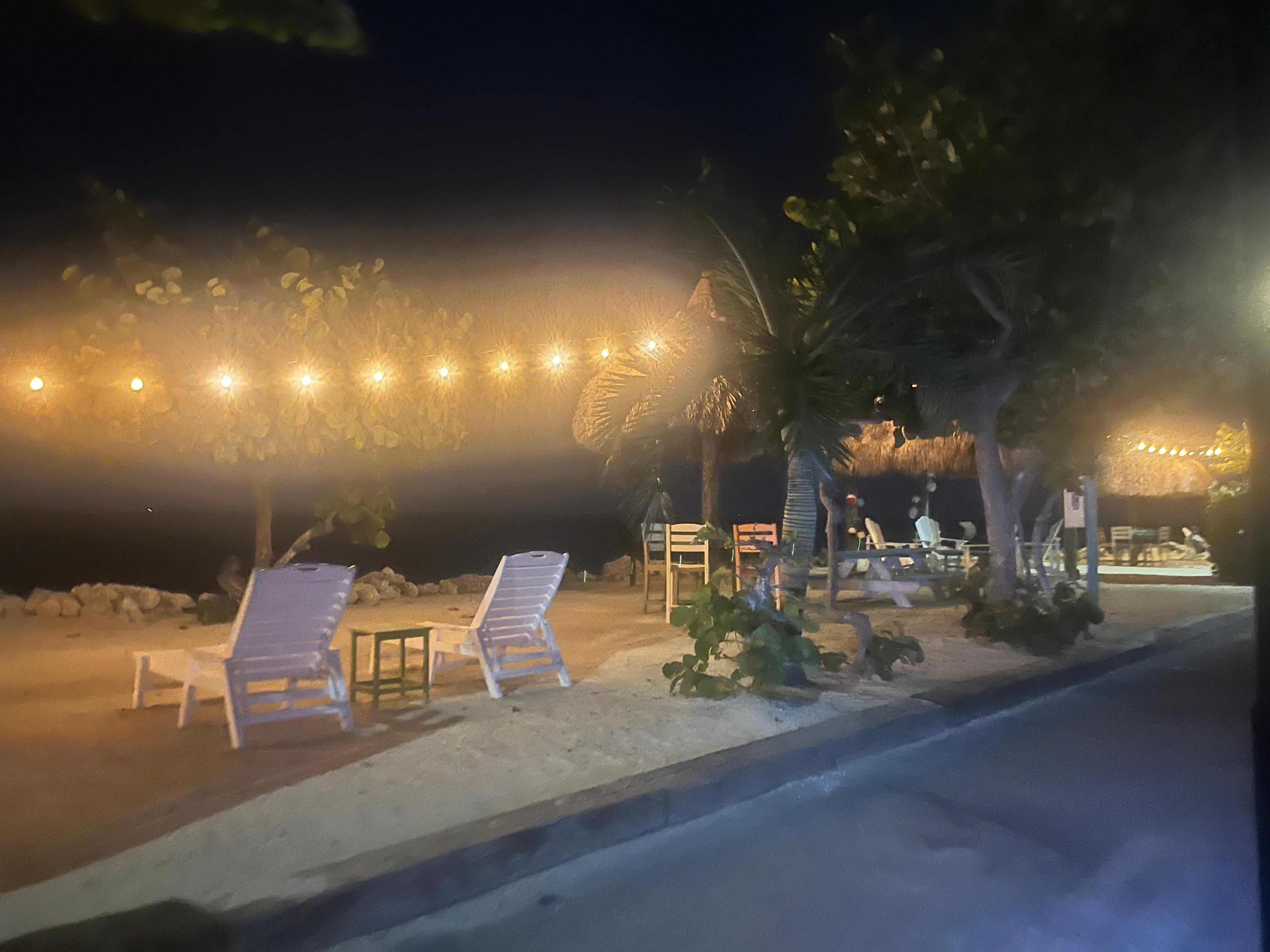 You sit by the fire and look out at the water