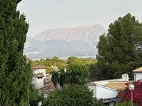 Blick aufs Meer am Morgen von der Dachterrasse