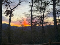 Sunset from the hotub