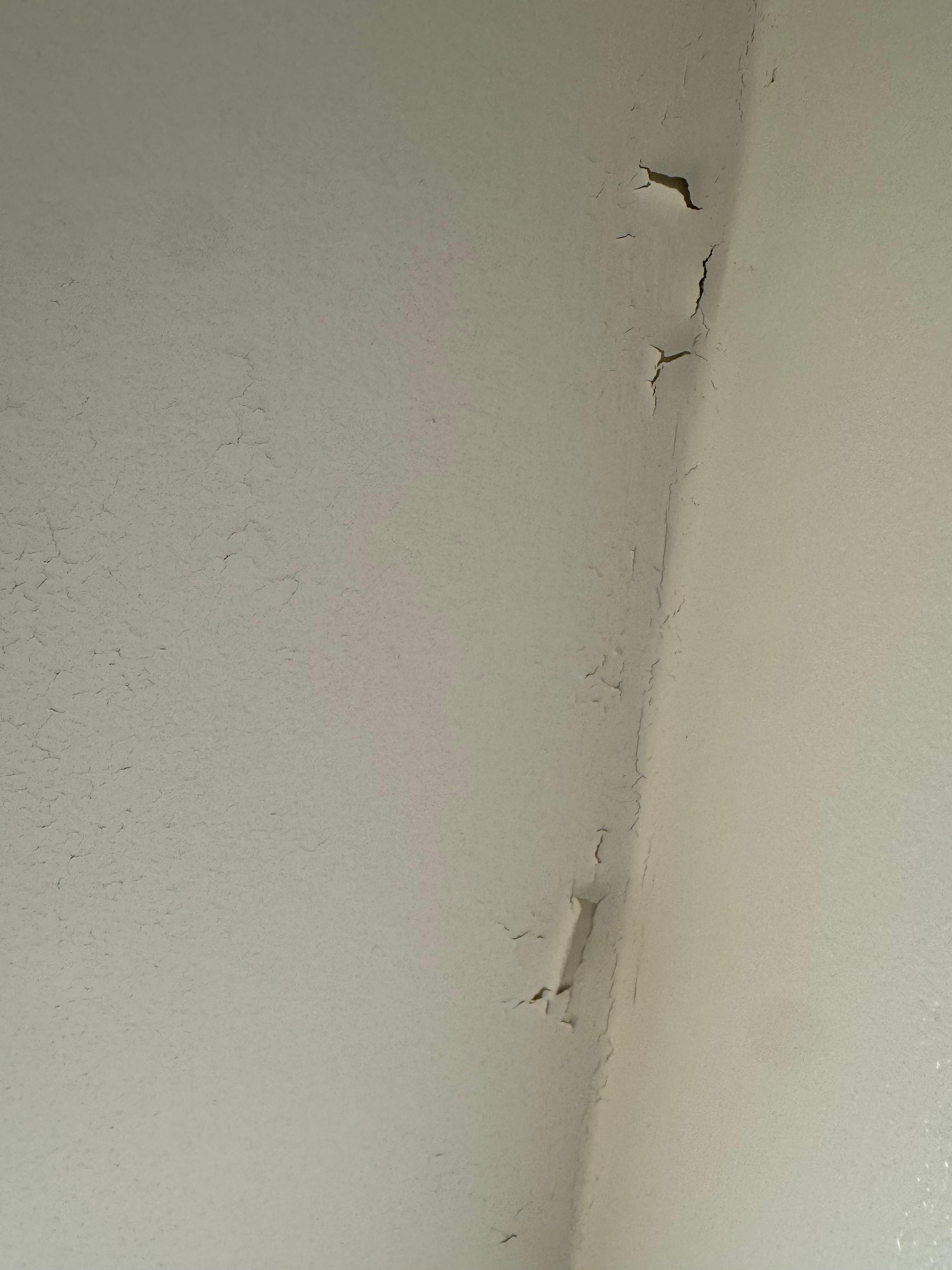 Peeling paint on ceiling 