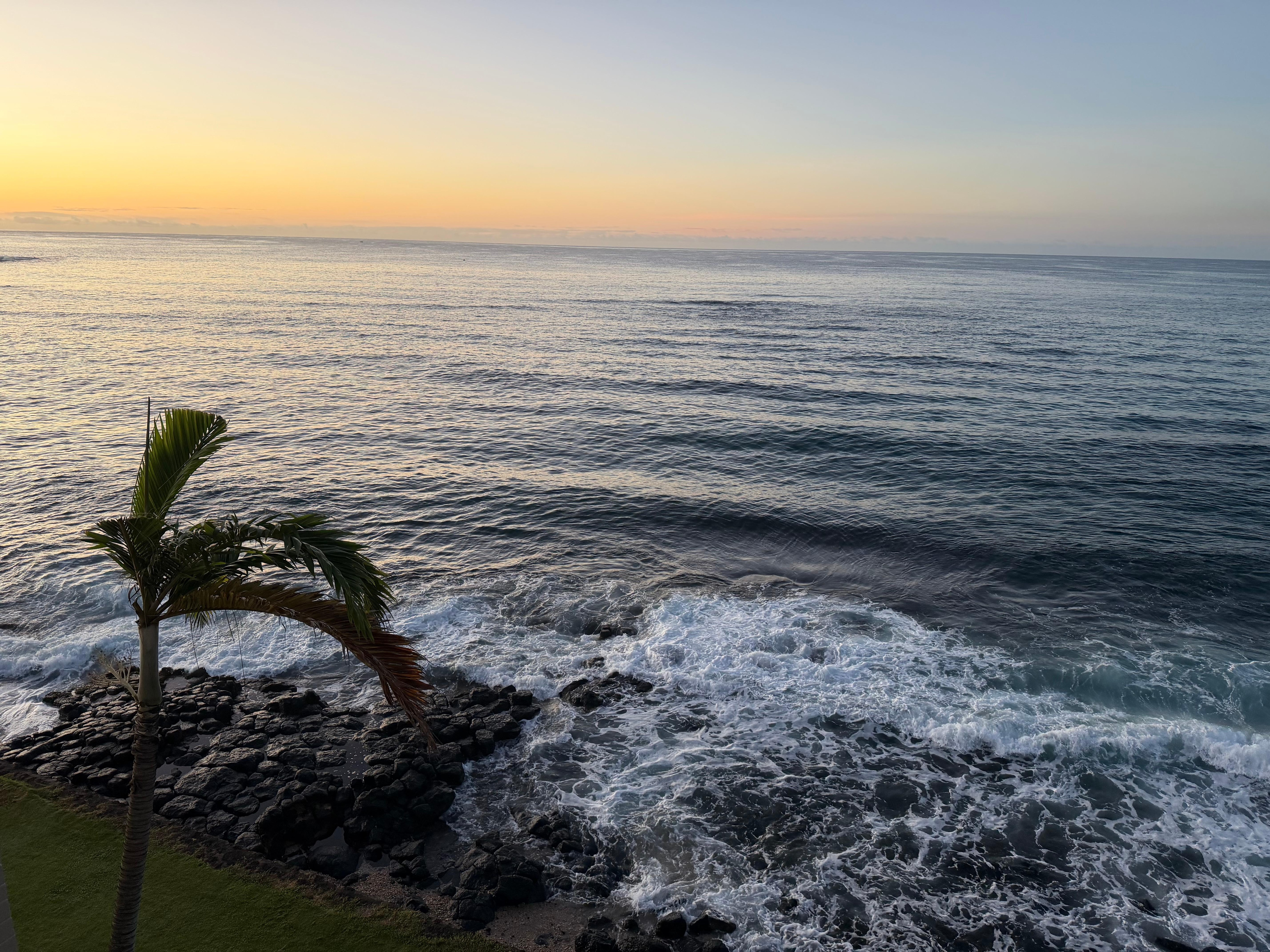 Our sunrise view from the private balcony was amazing!