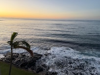 Our sunrise view from the private balcony was amazing!