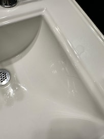 Hair in sink