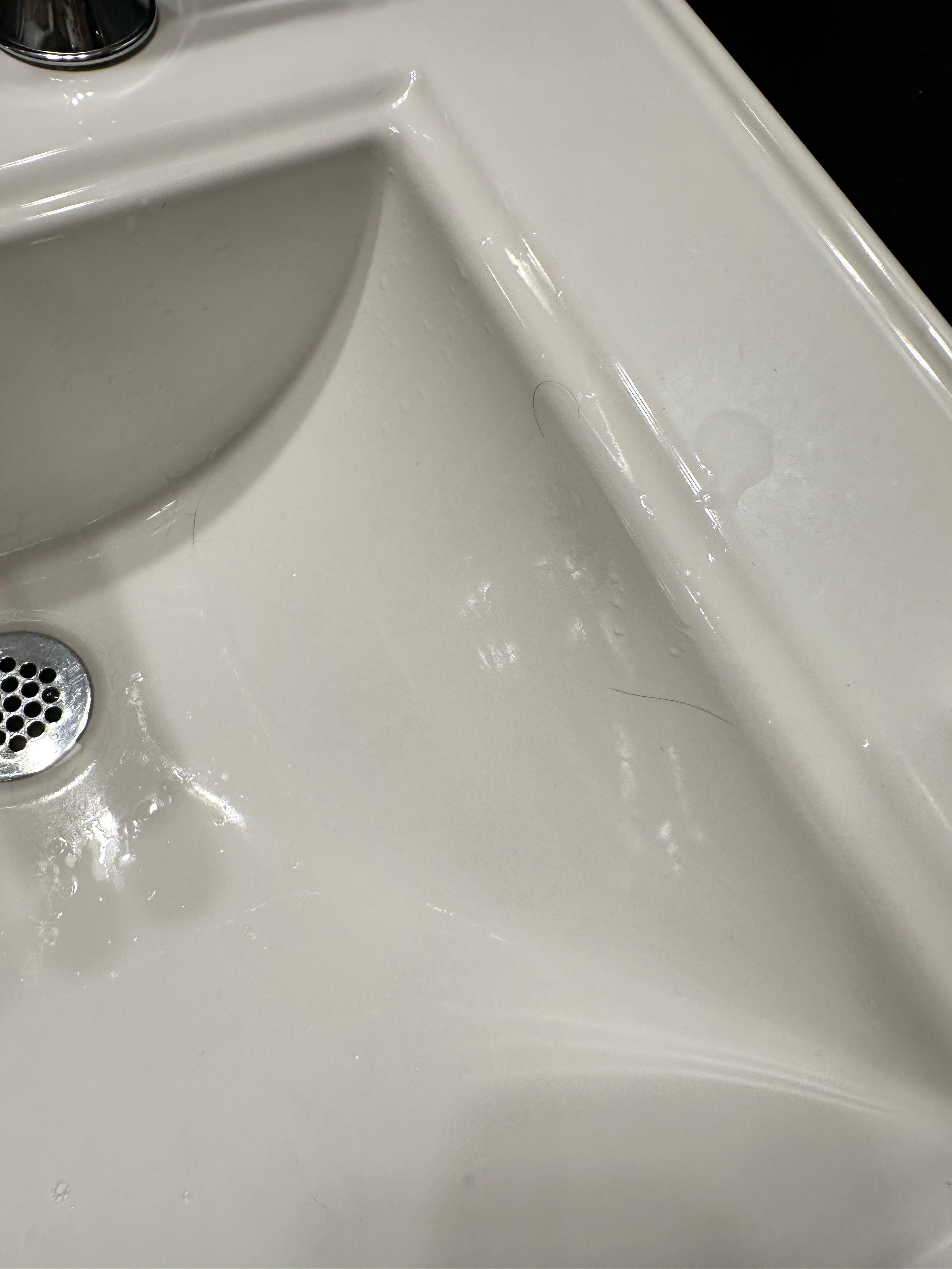 Hair in sink