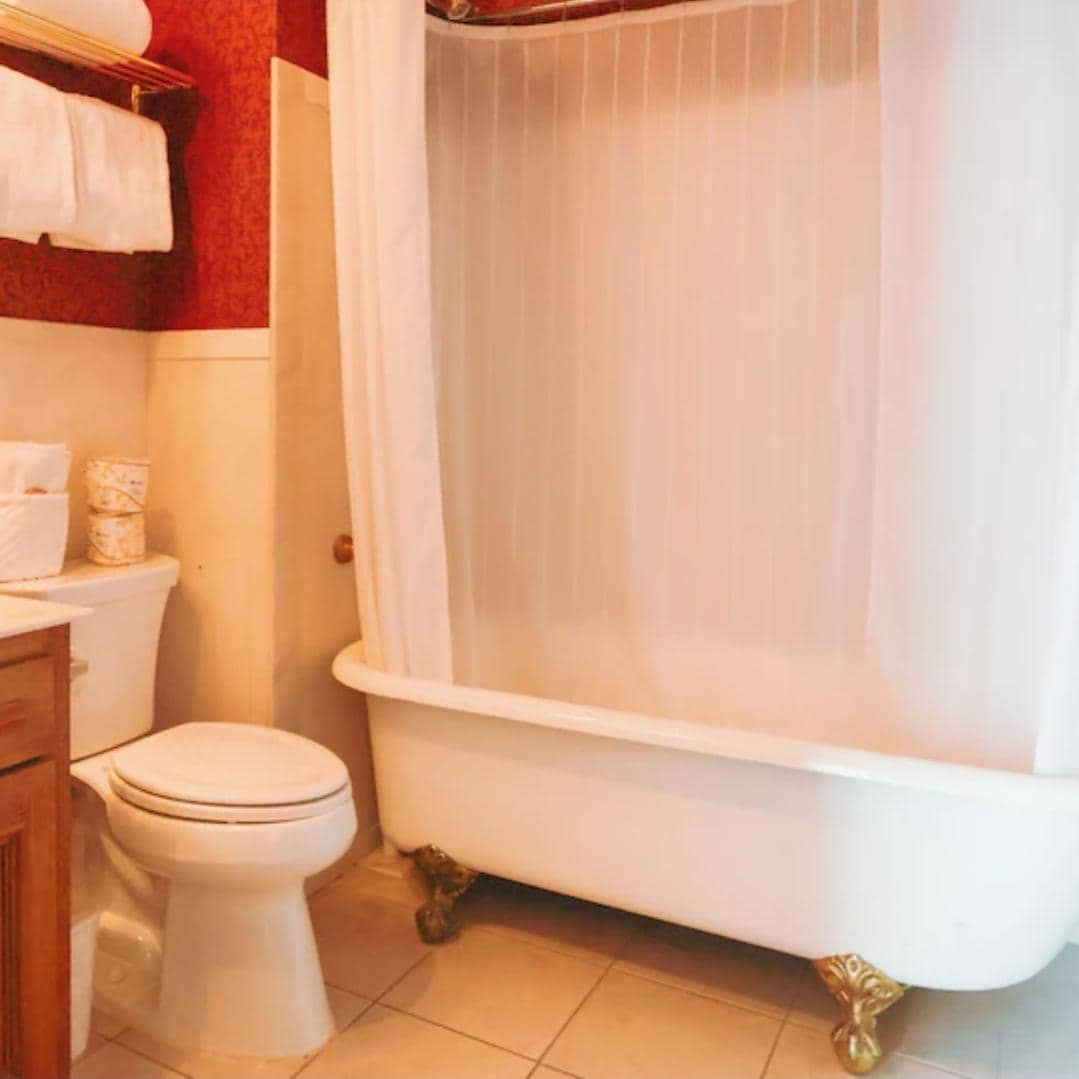 Old fashioned claw tub/shower