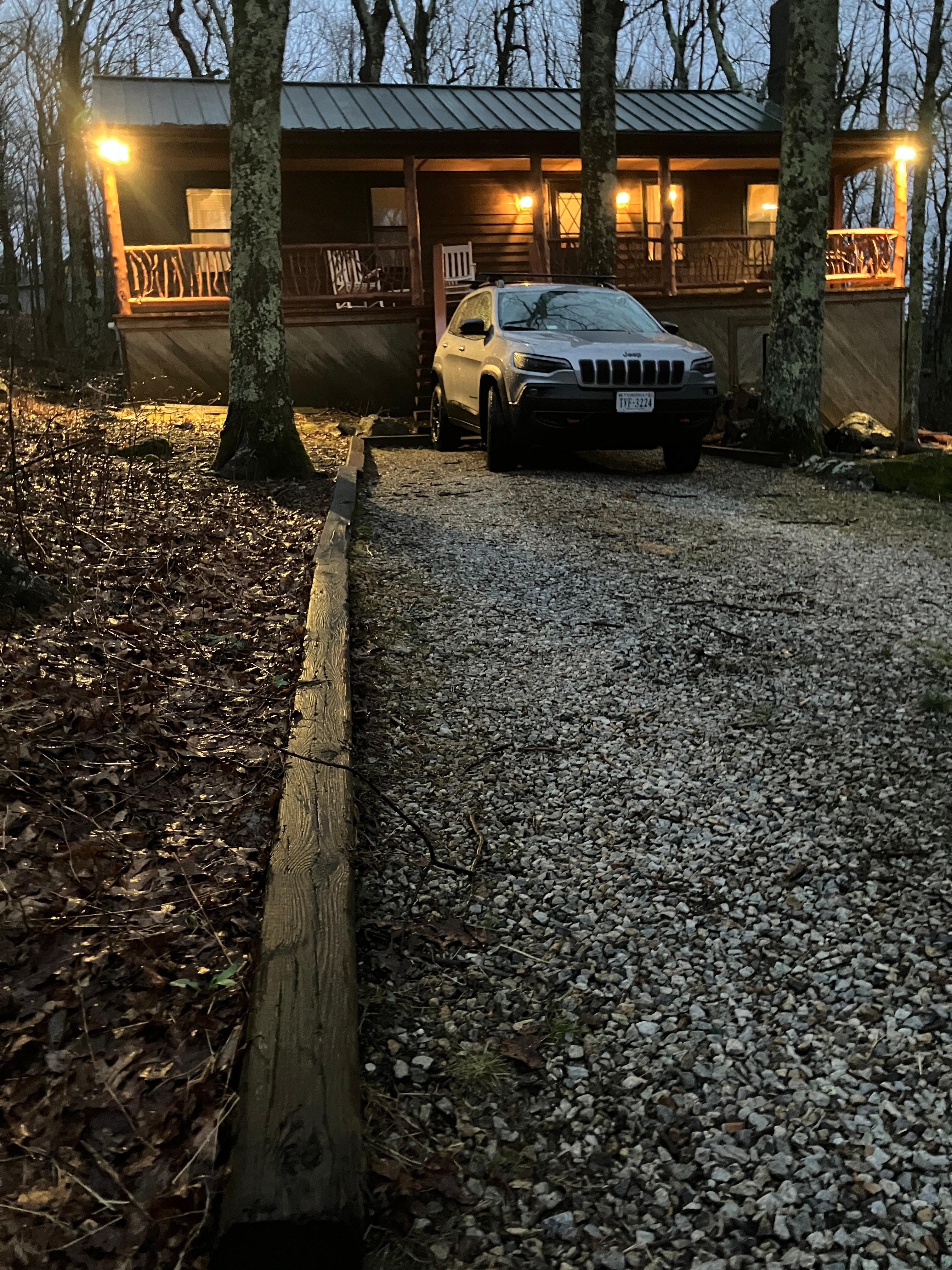 Cabin in the evening