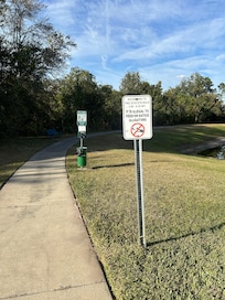 Walking path right beside the property.