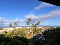 Lovely morning view while having coffee on the lanai.