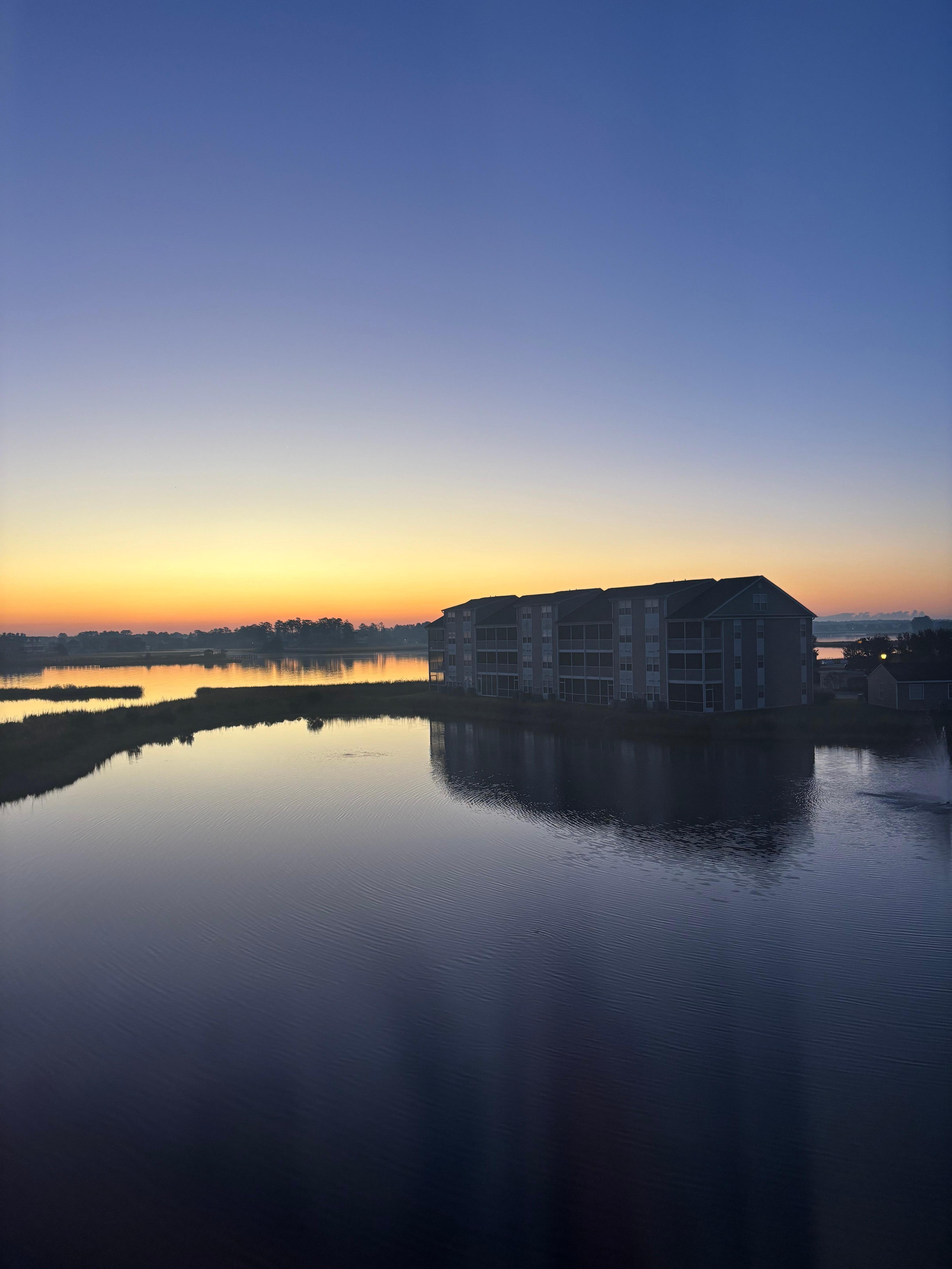 Sunrise from screened in balcony 