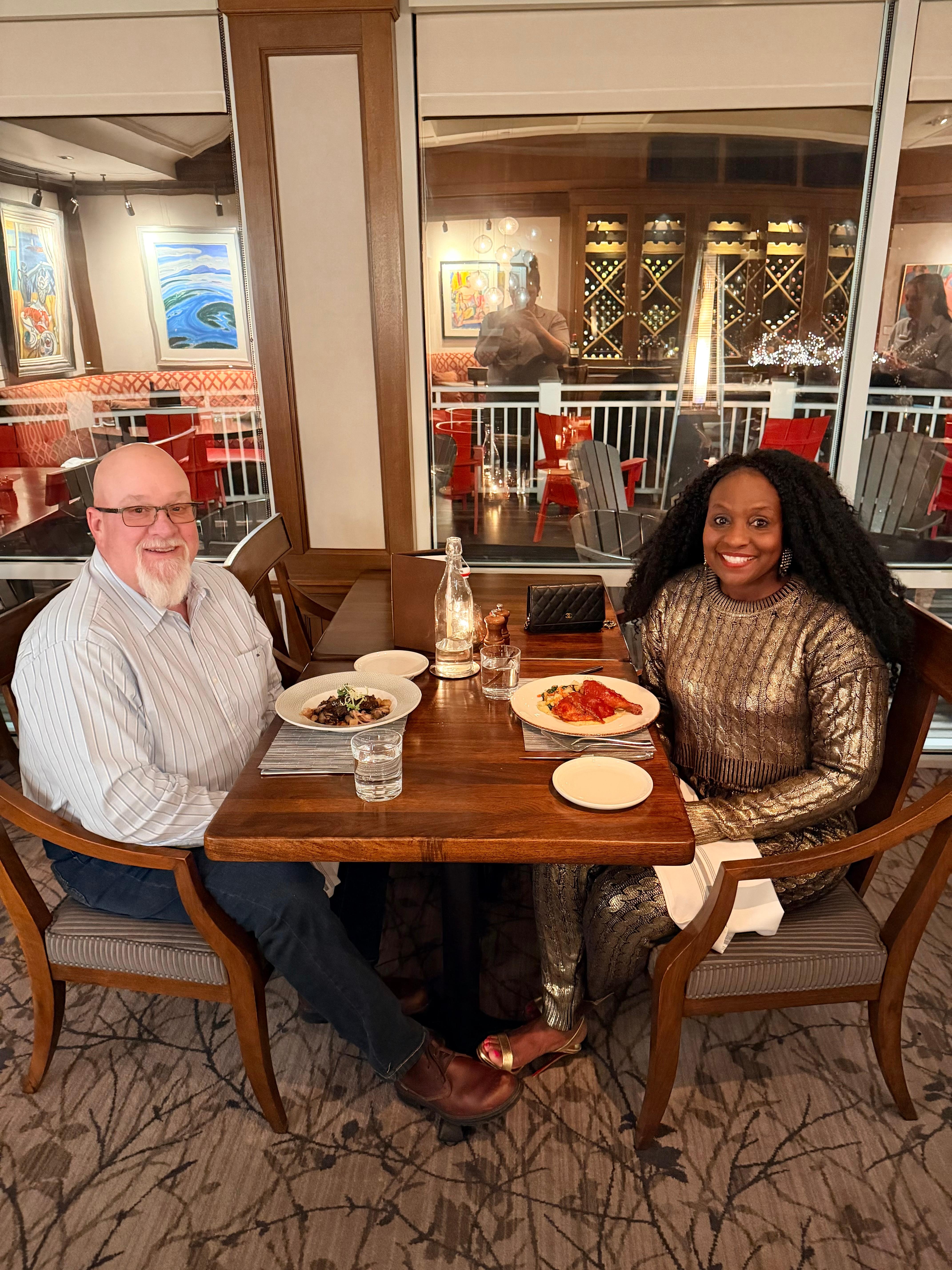 Dinner at Sea Glass restaurant 