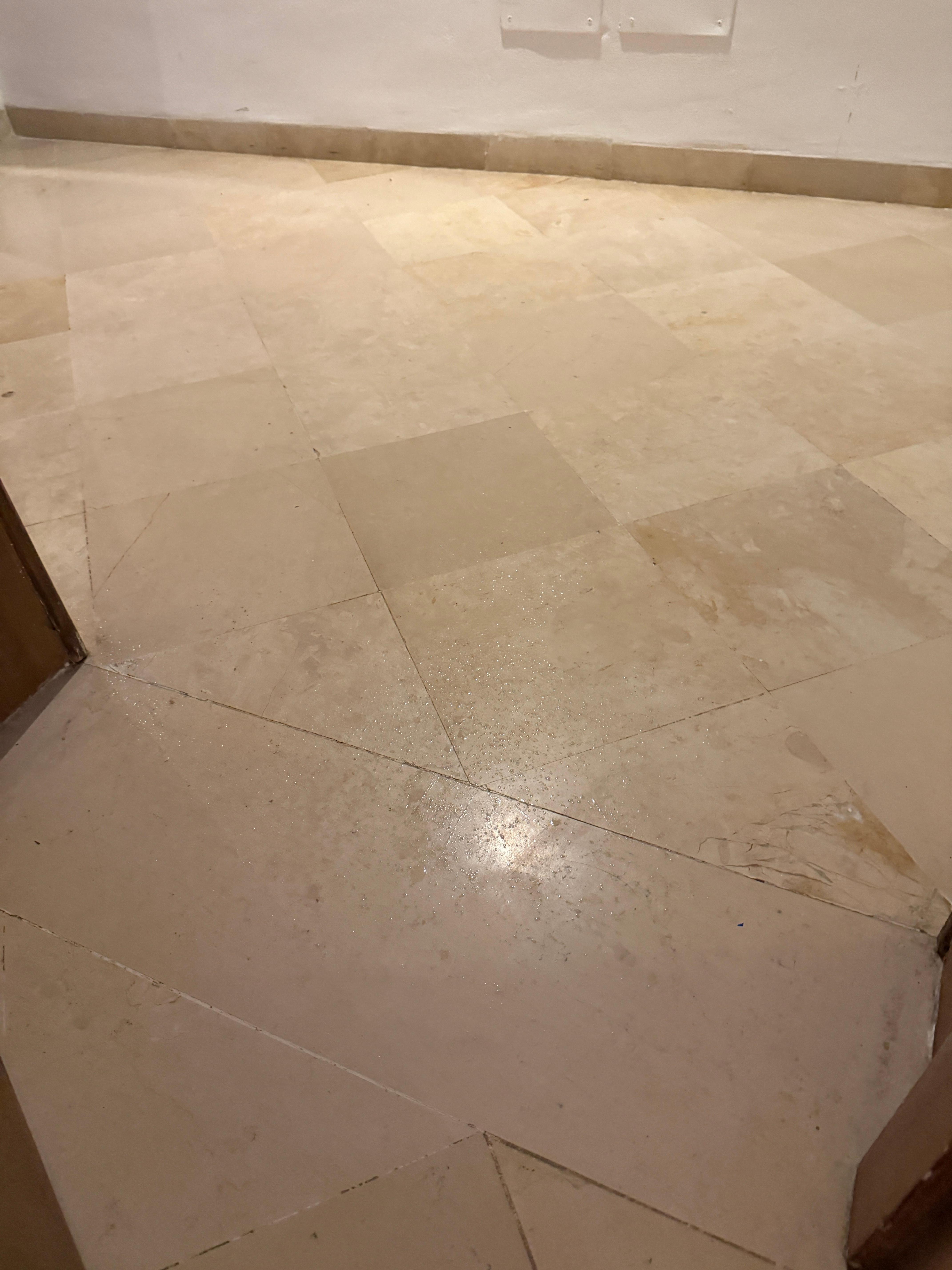 Water starting to come in the front door when we got in at night