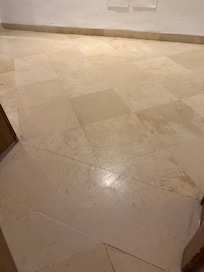 Water starting to come in the front door when we got in at night