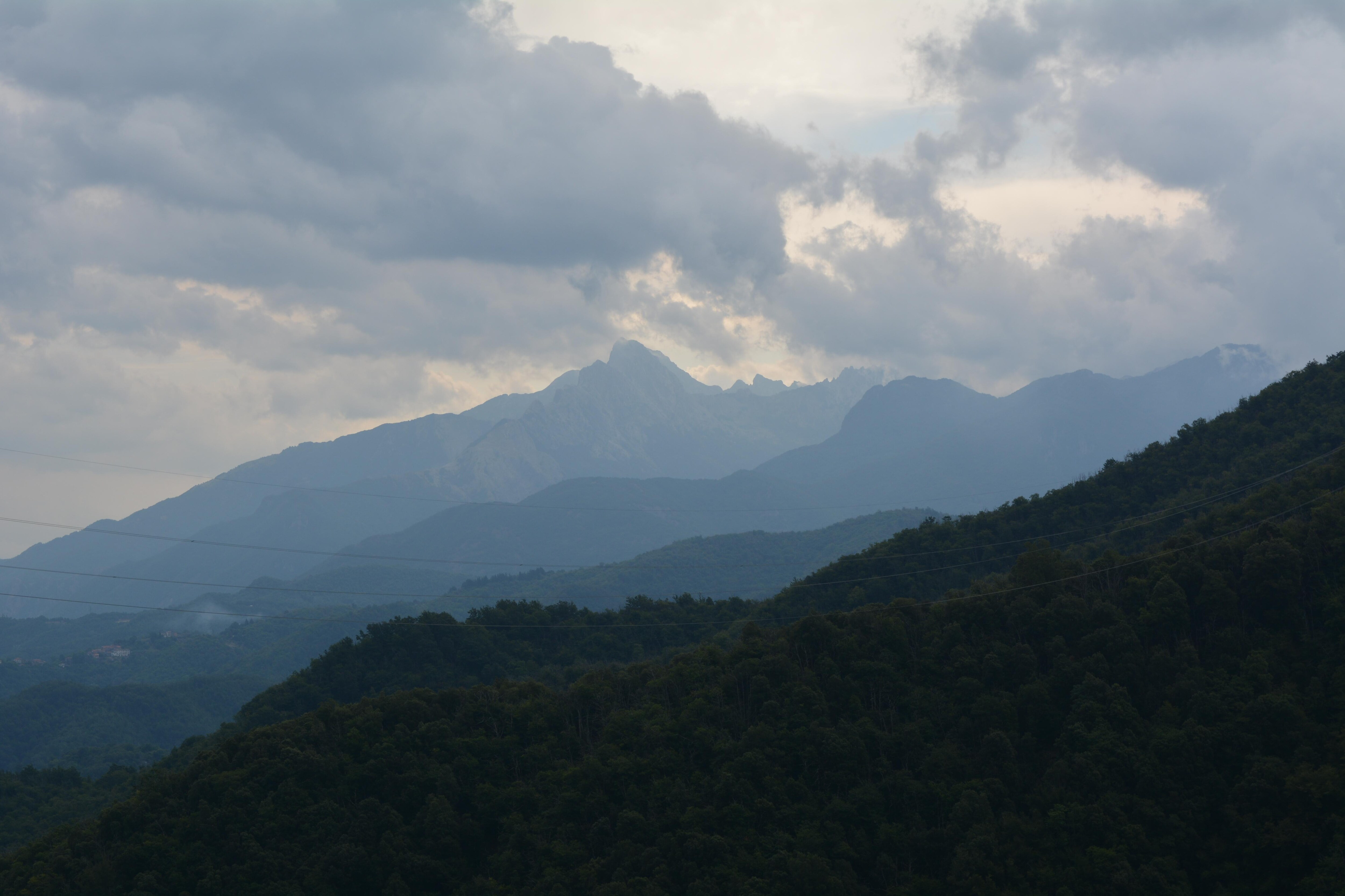 La vue sur les Alpes Apuanes