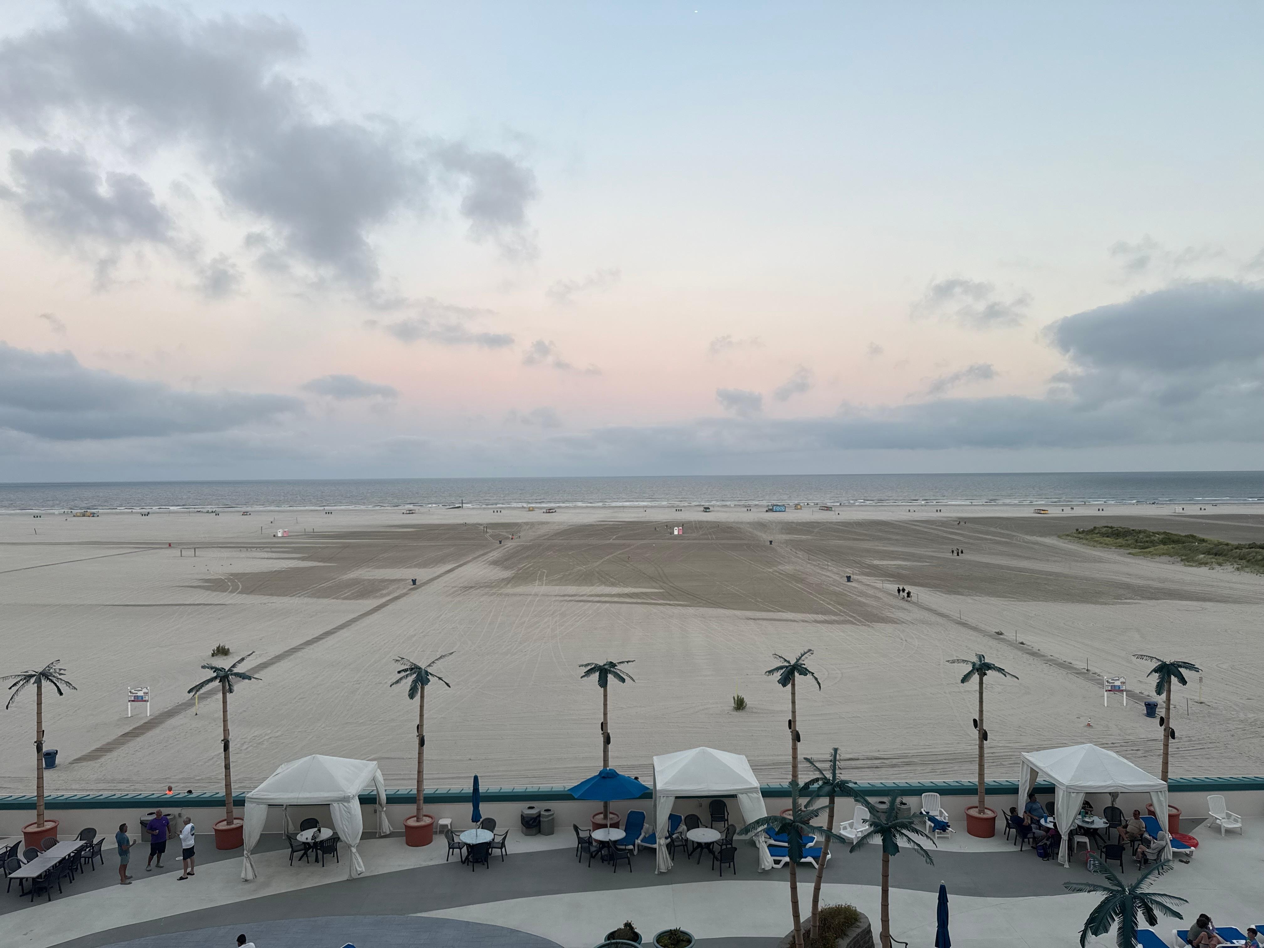 From the private balcony 