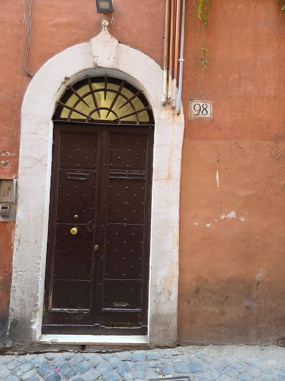 Front entrance to where the room was located.