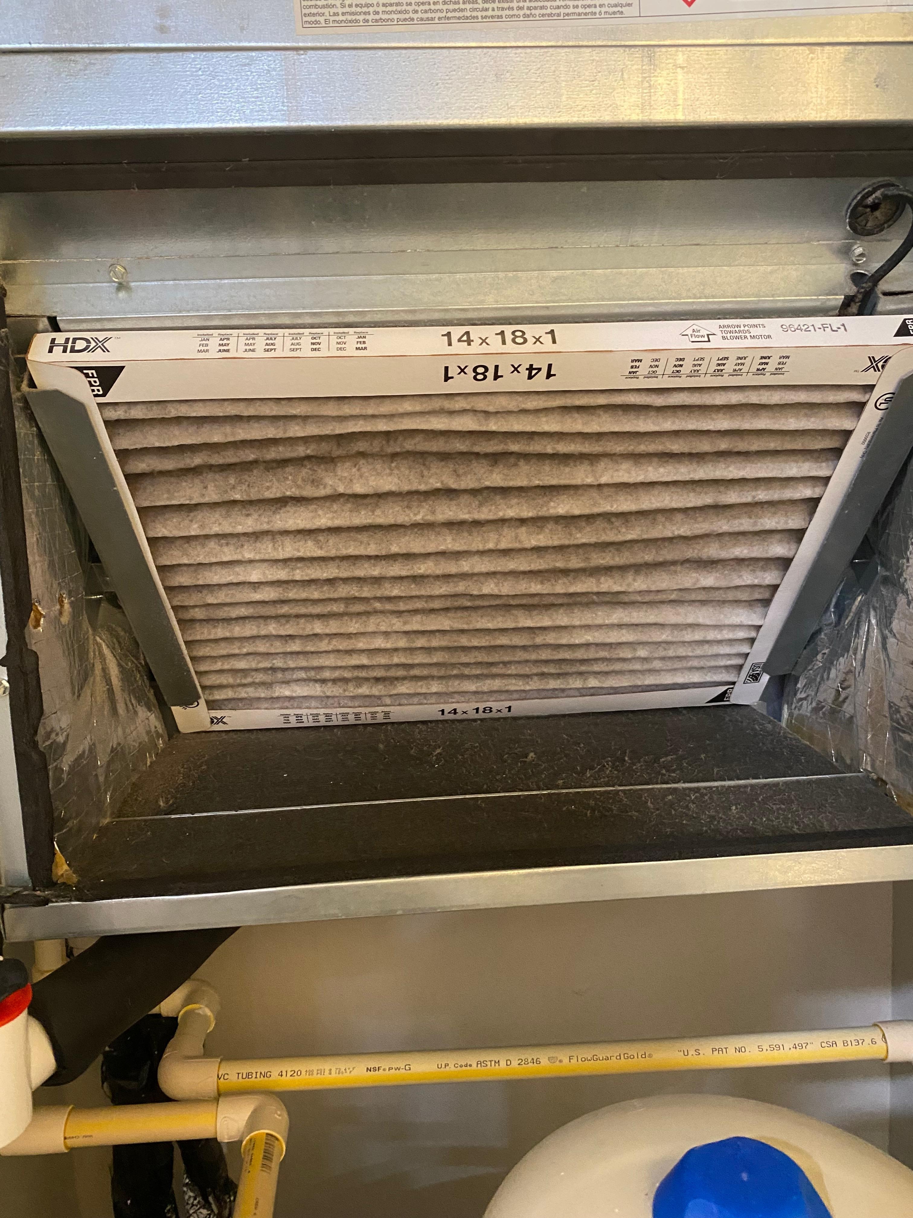Filthy furnace filter