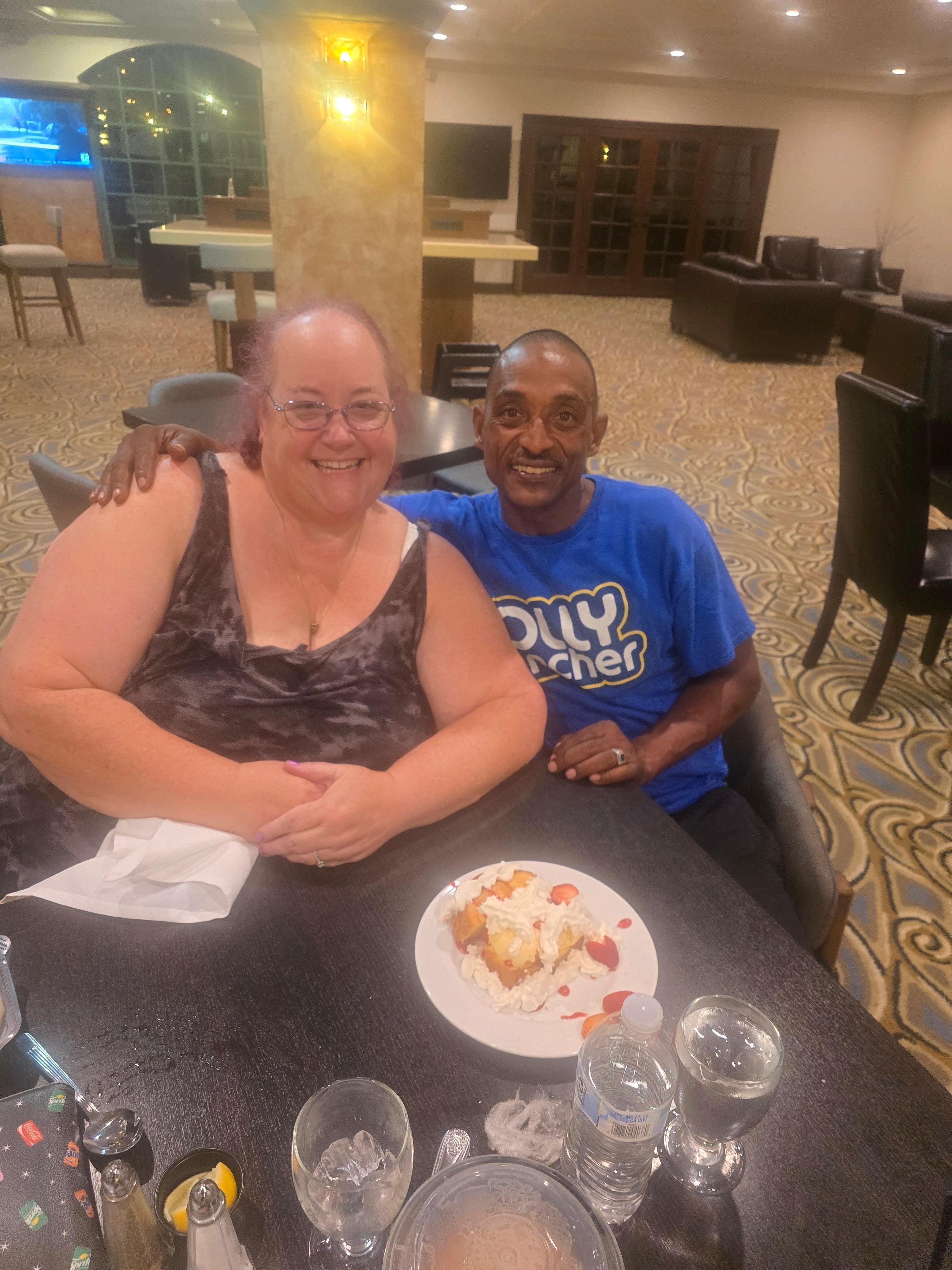 They made us a desert for our Anniversary love it