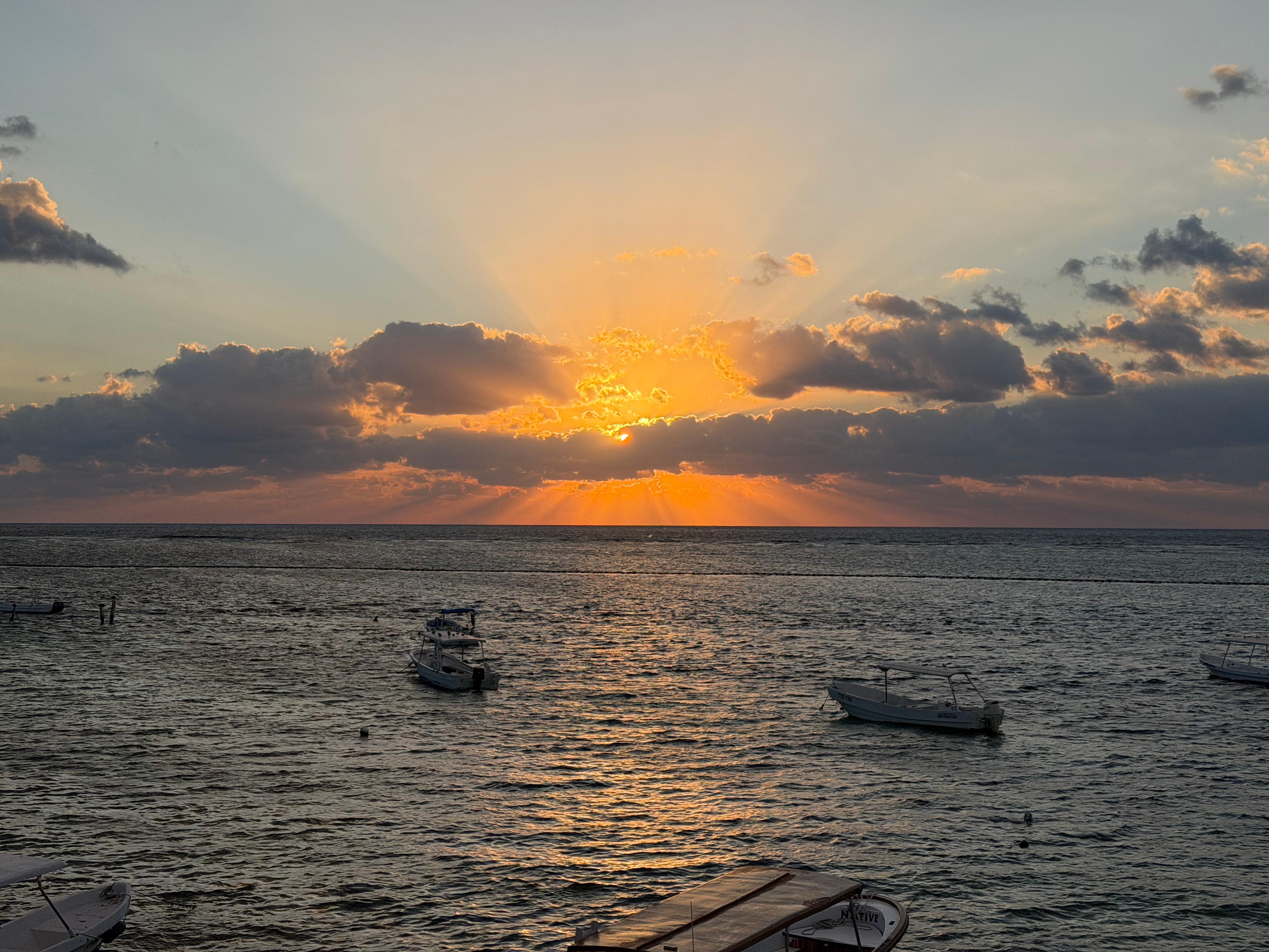 Sunrise from the second floor 