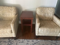 Not the furniture shown in the listing