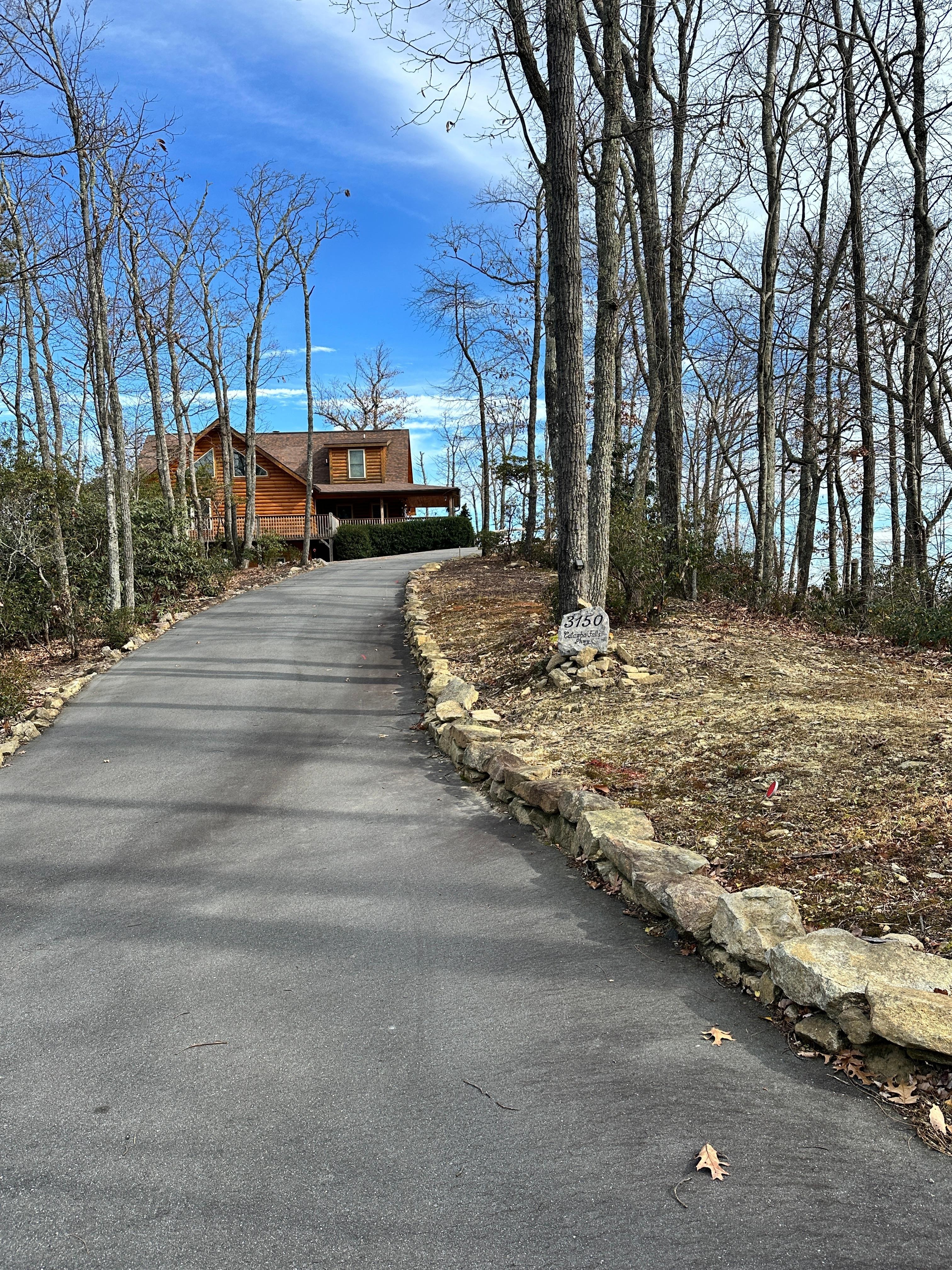 Arrival at the front drive