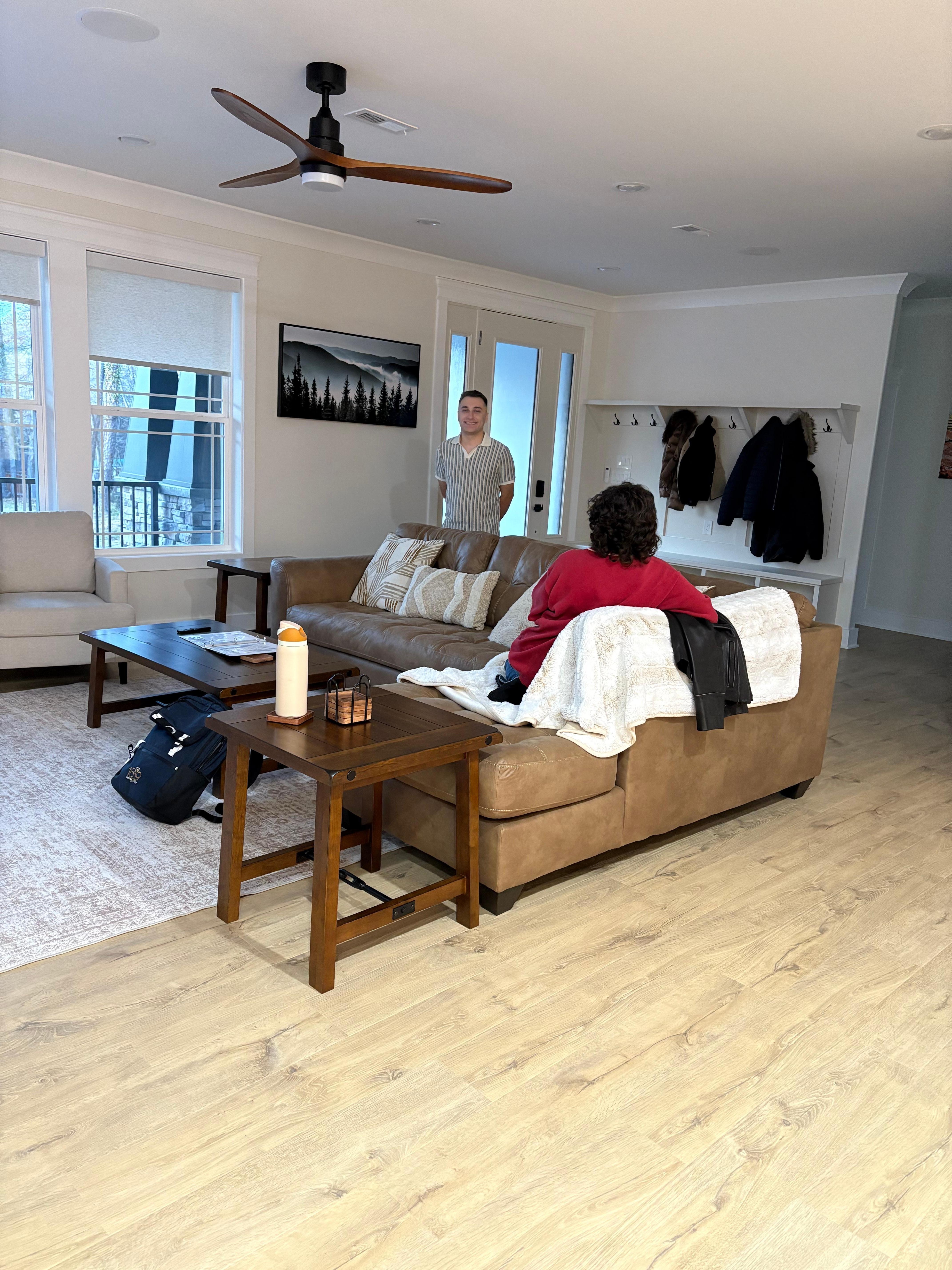 Comfortable family room seating 