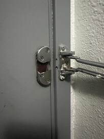 Safety lock broken