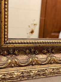 Not sure about this crust on the mirror