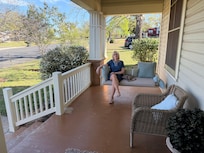 Loved the front porch and swing.