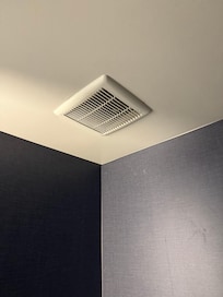 Water dripping through the fan.