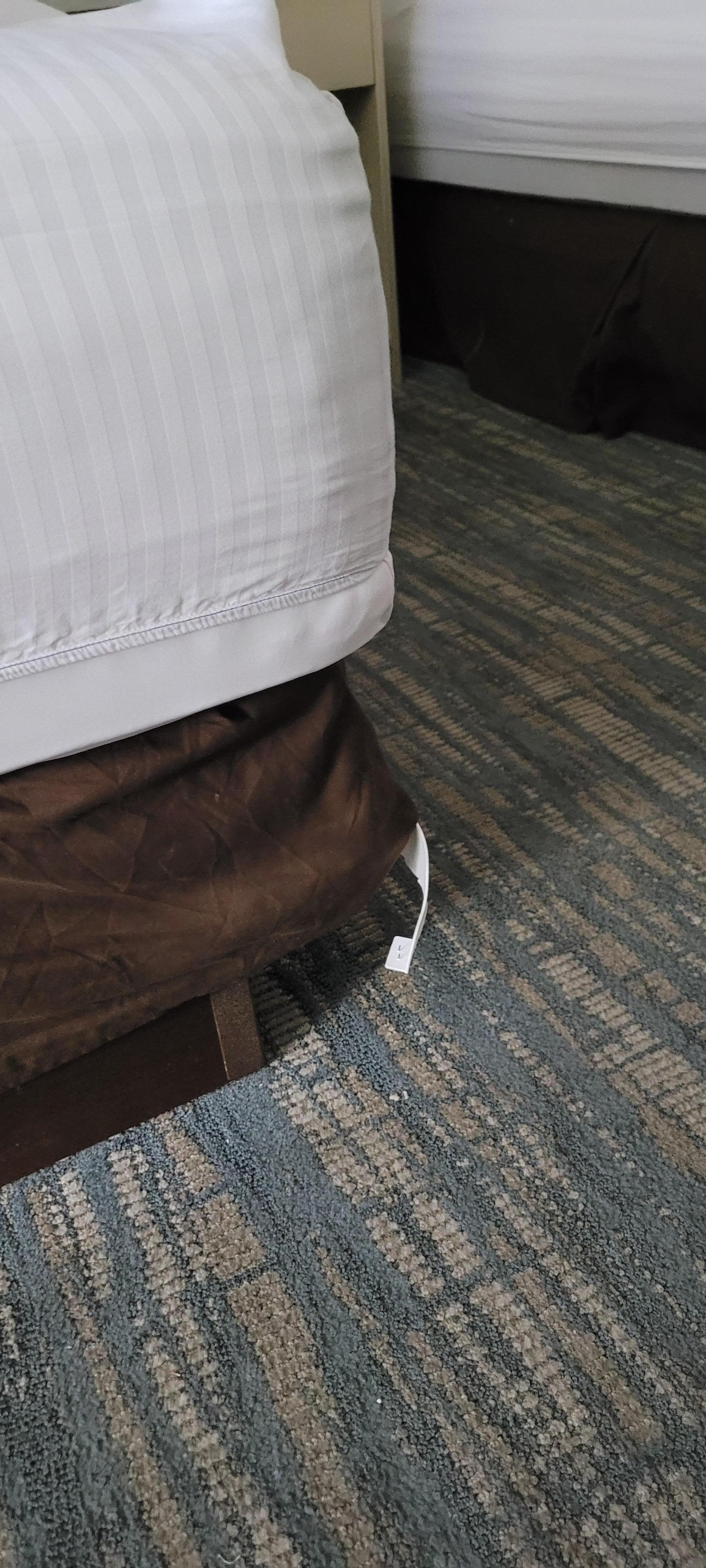 Bed corner sticking out