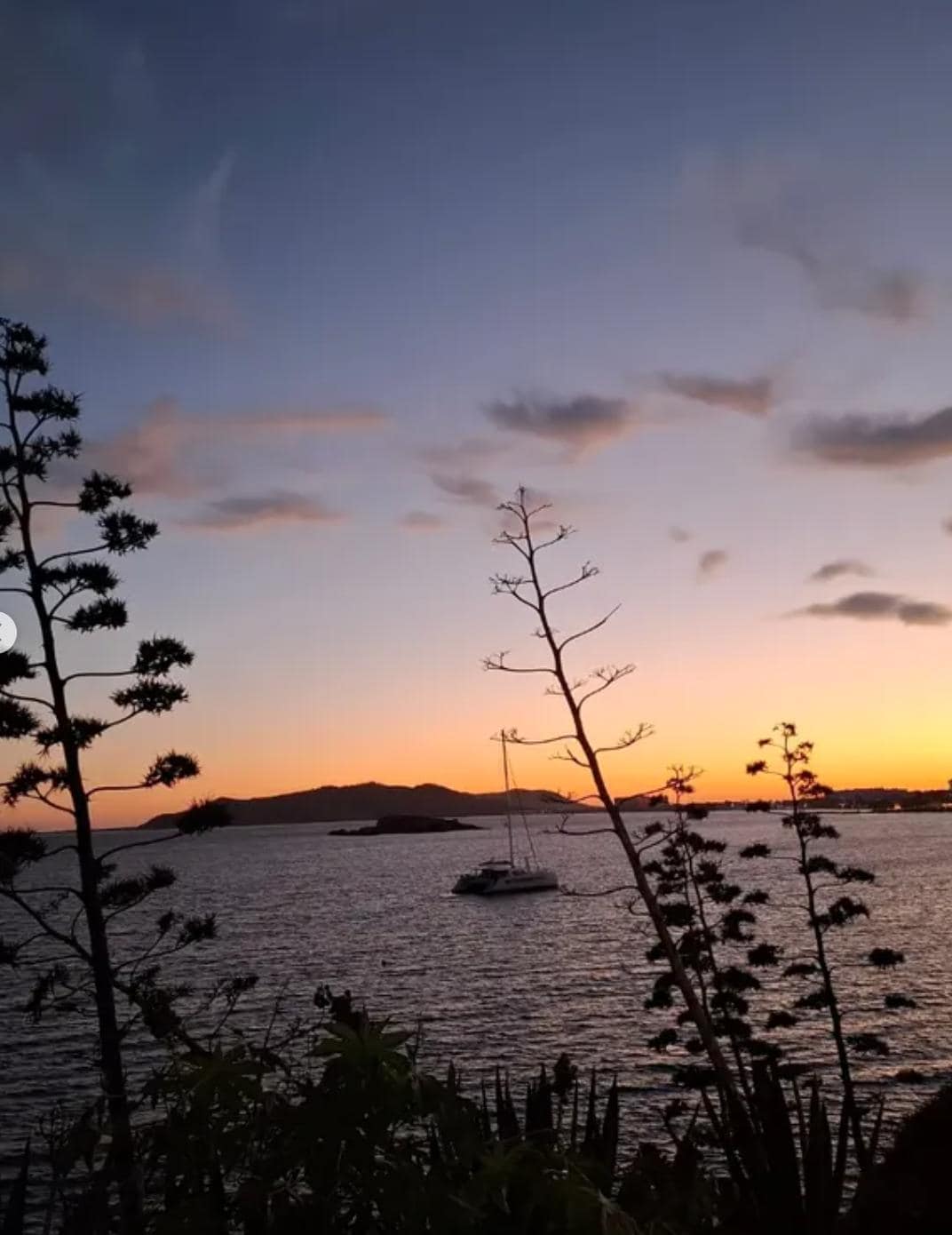 The view out the front doors of the hotel